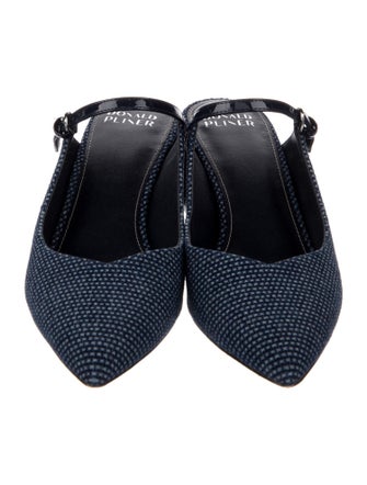 Donald Pliner Leather Trim Embellishment Mules