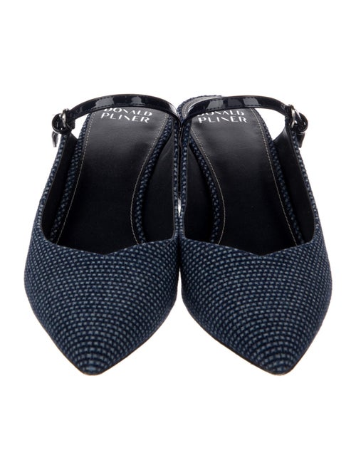 Donald Pliner Leather Trim Embellishment Mules