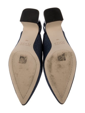 Donald Pliner Leather Trim Embellishment Mules