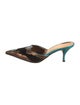 Donald Pliner Velvet Colorblock Pattern Mules