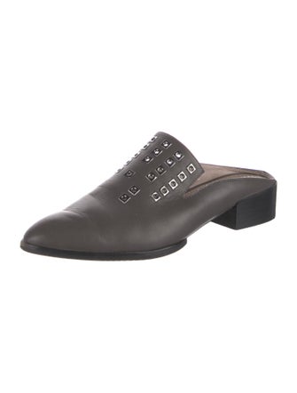 Donald Pliner Leather Mules