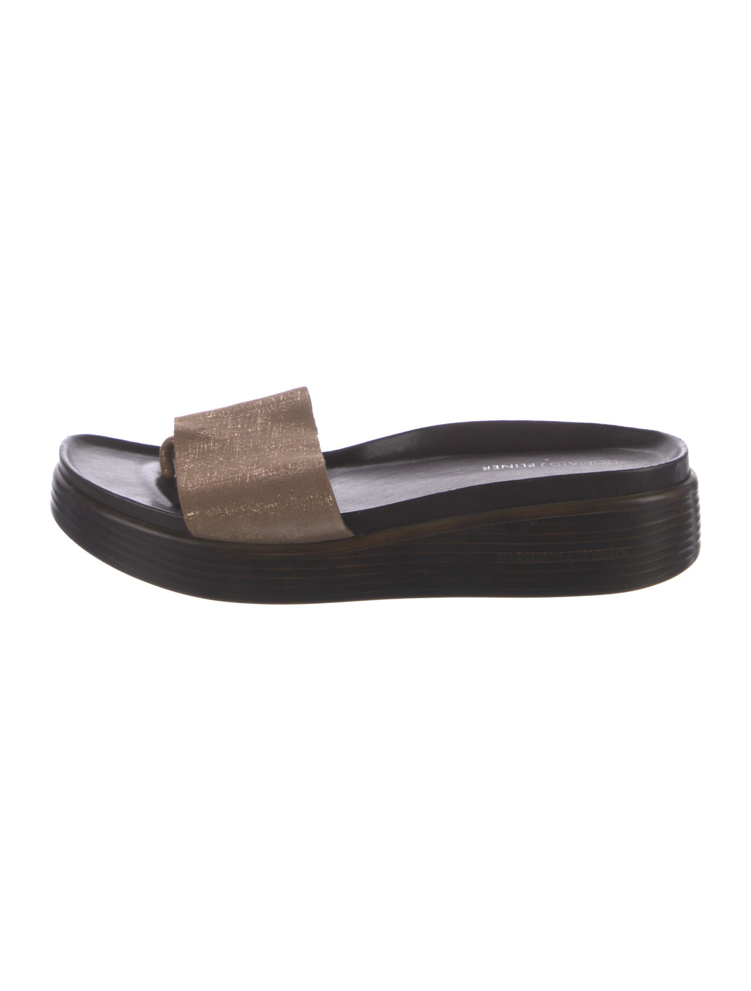 Donald Pliner Leather Slides