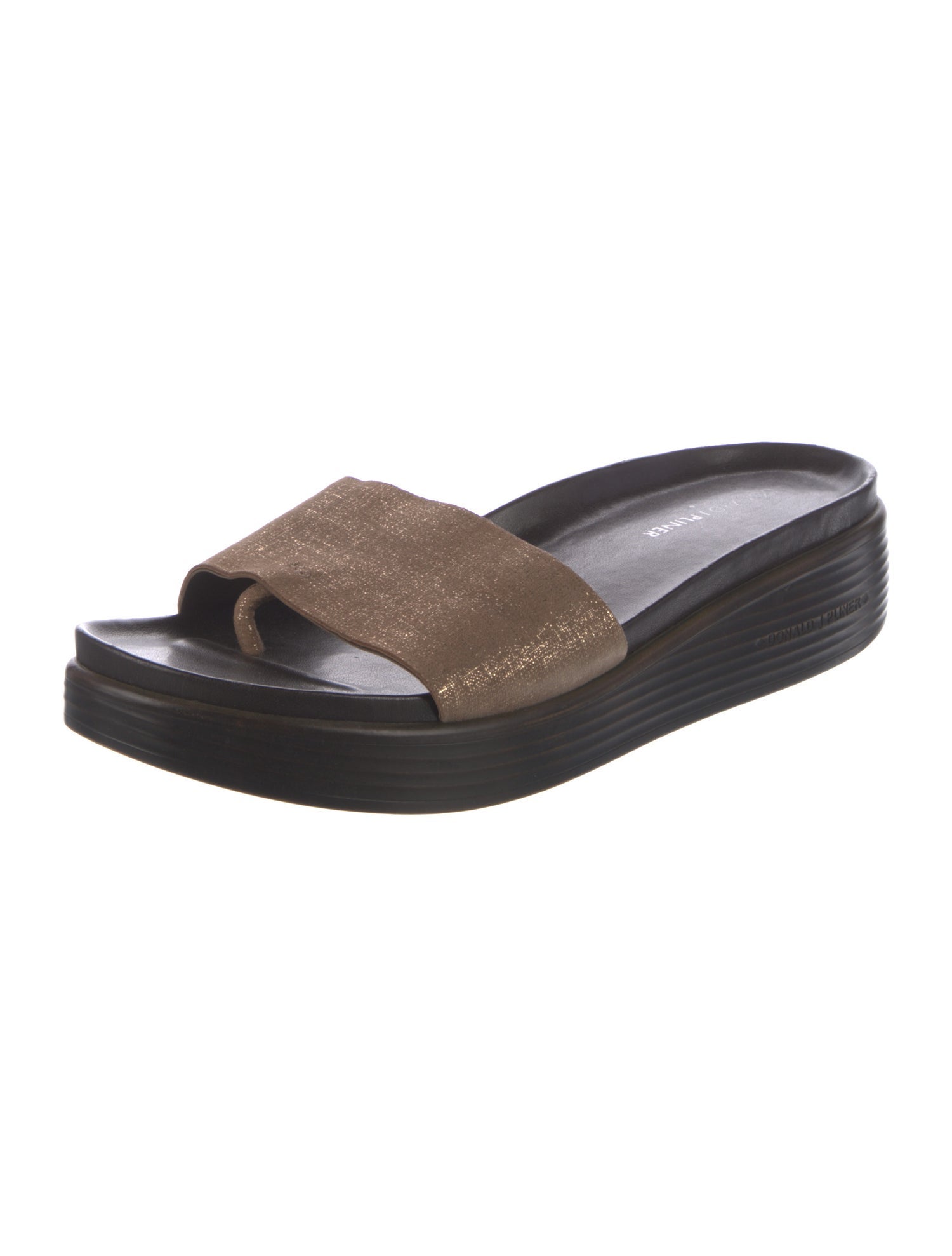 Donald Pliner Leather Slides