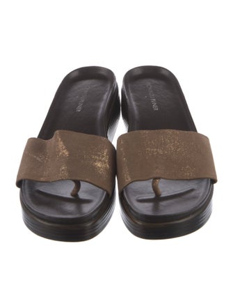 Donald Pliner Leather Slides
