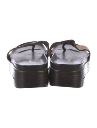 Donald Pliner Leather Slides