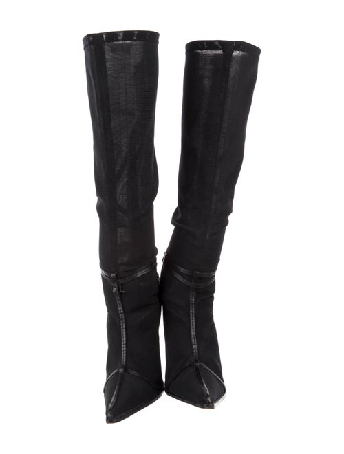 Donald Pliner Suede Leather Trim Embellishment Boots