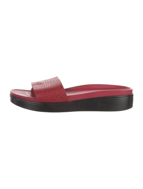 Donald Pliner Embossed Leather Slides