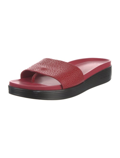Donald Pliner Embossed Leather Slides
