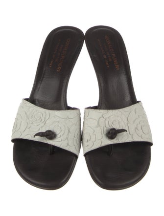 Donald Pliner Leather Slides