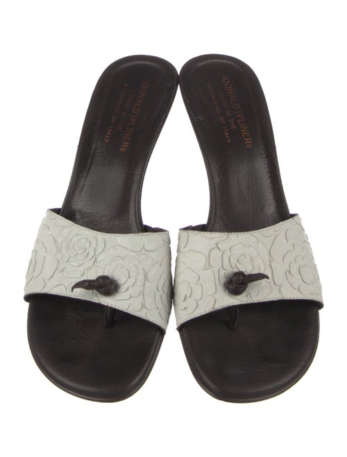 Donald Pliner Leather Slides