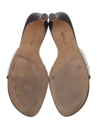 Donald Pliner Leather Slides