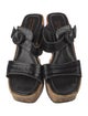 Donald Pliner Leather Whipstitch Trim Slides