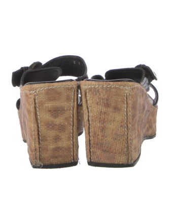 Donald Pliner Leather Whipstitch Trim Slides