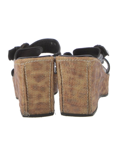 Donald Pliner Leather Whipstitch Trim Slides