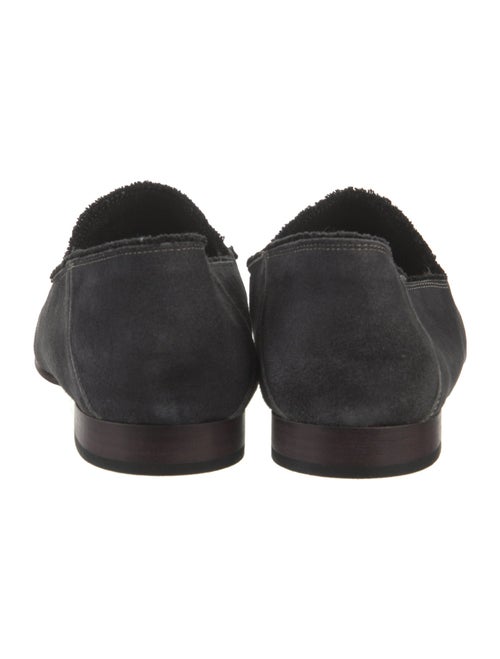 Donald Pliner Suede Raw-Edge Trim Dress Loafers