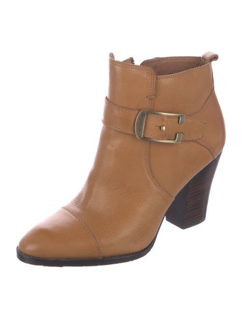 Donald Pliner Leather Colorblock Pattern Boots