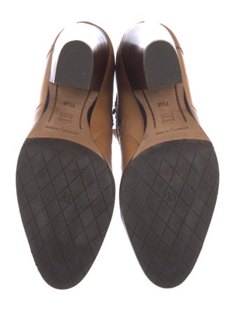 Donald Pliner Leather Colorblock Pattern Boots