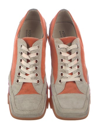 Donald Pliner Suede Printed Sneakers
