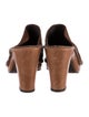 Donald Pliner Suede Embroidered Accent Mules