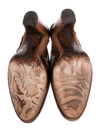 Donald Pliner Suede Embroidered Accent Mules