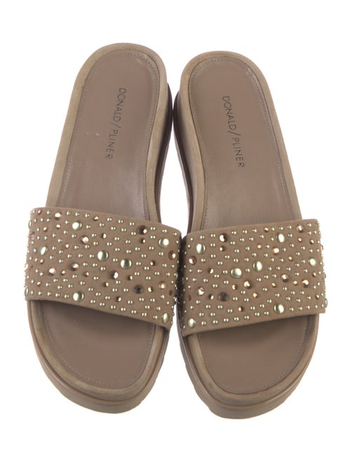 Donald Pliner Suede Slides
