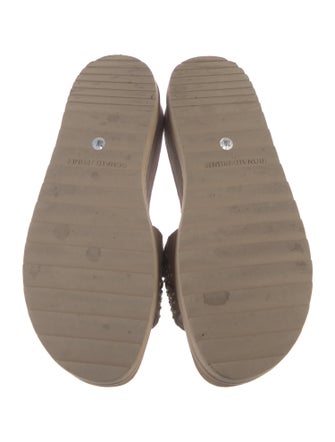 Donald Pliner Suede Slides