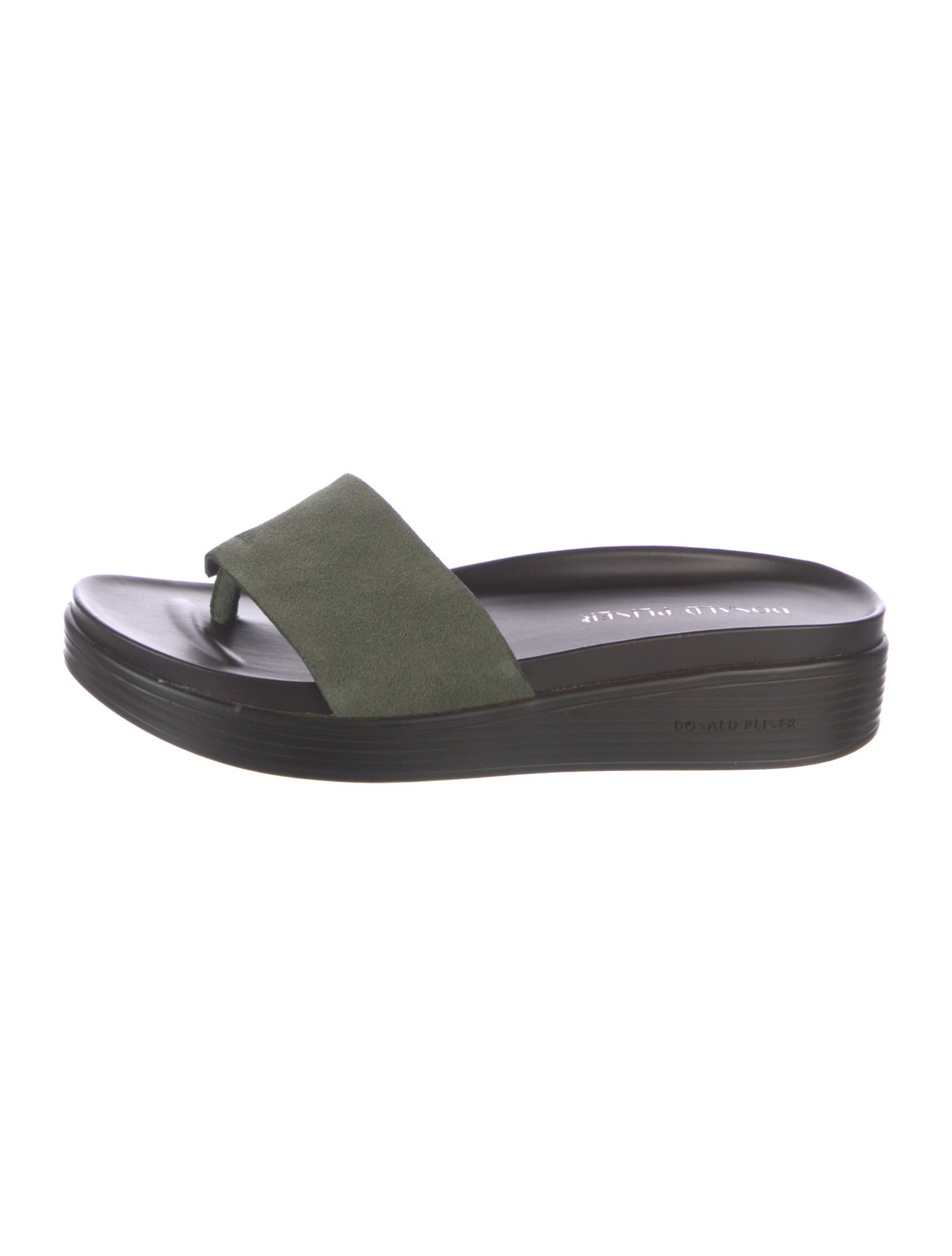 Donald Pliner Suede Slides