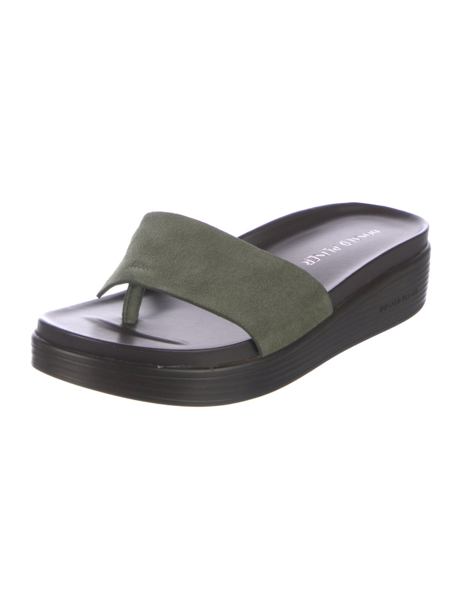 Donald Pliner Suede Slides