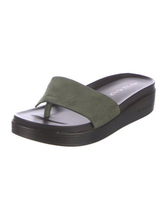 Donald Pliner Suede Slides