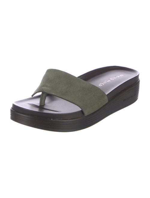 Donald Pliner Suede Slides