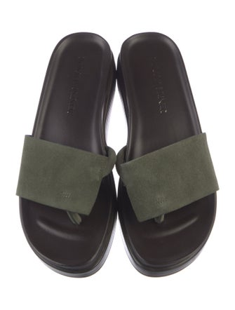 Donald Pliner Suede Slides