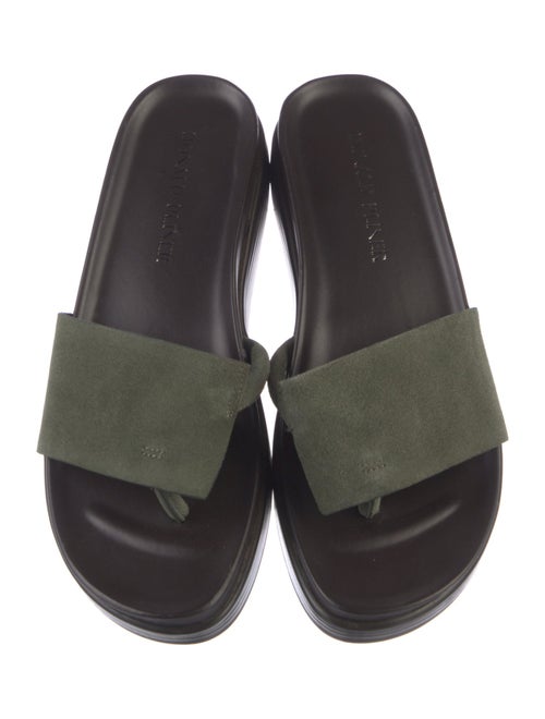 Donald Pliner Suede Slides