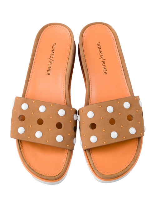 Donald Pliner Suede Slides