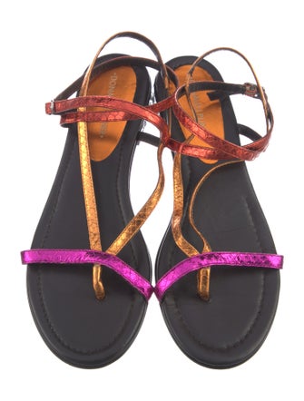 Donald Pliner Leather Animal Print Gladiator Sandals