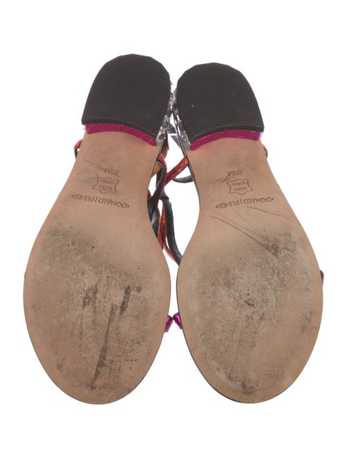 Donald Pliner Leather Animal Print Gladiator Sandals