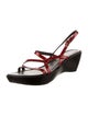 Donald Pliner Patent Leather Slingback Sandals