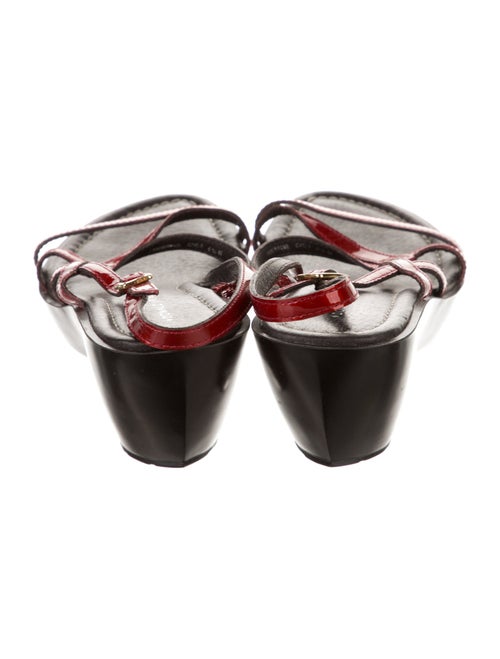Donald Pliner Patent Leather Slingback Sandals
