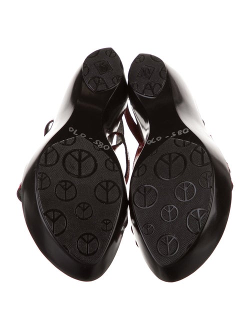 Donald Pliner Patent Leather Slingback Sandals