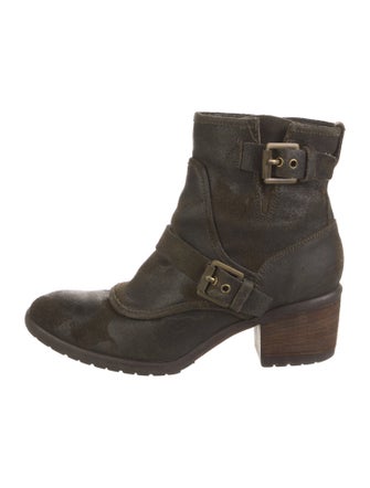 Donald Pliner Leather Moto Boots
