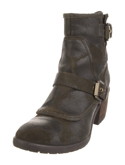 Donald Pliner Leather Moto Boots