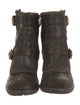 Donald Pliner Leather Moto Boots