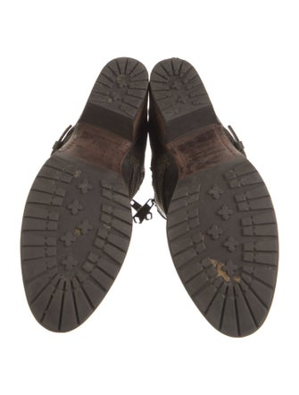 Donald Pliner Leather Moto Boots