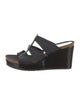 Donald Pliner Patent Leather T-Strap Sandals