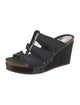 Donald Pliner Patent Leather T-Strap Sandals