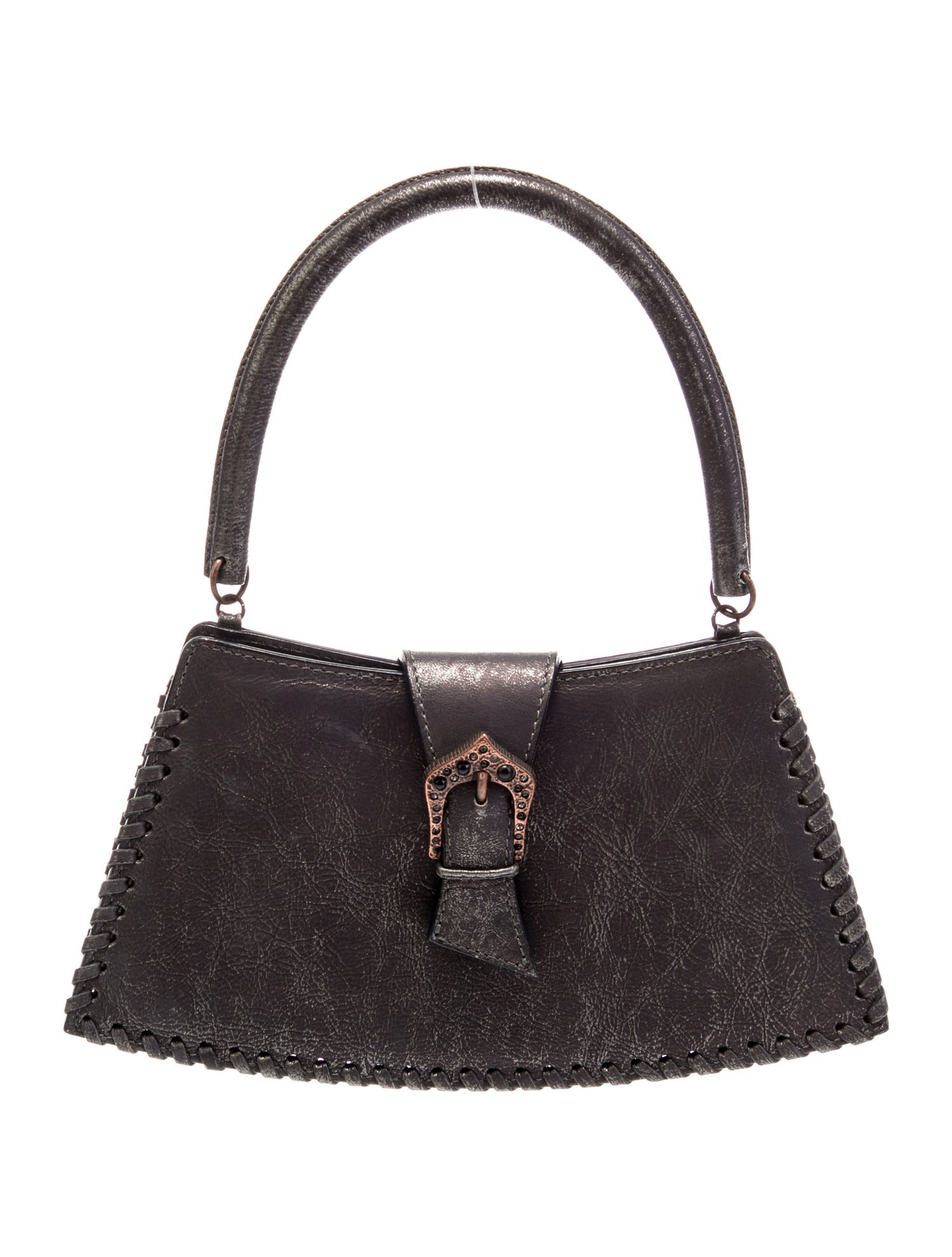 Donald Pliner Leather Top Handle Bag Vintage