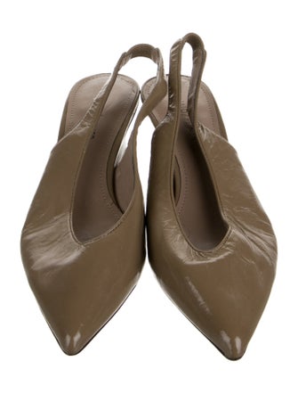 Donald Pliner Patent Leather Slingback Pumps