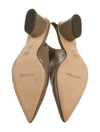 Donald Pliner Patent Leather Slingback Pumps