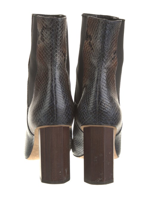 Donald Pliner Leather Animal Print Chelsea Boots