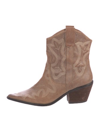 Donald Pliner Leather Western Boots
