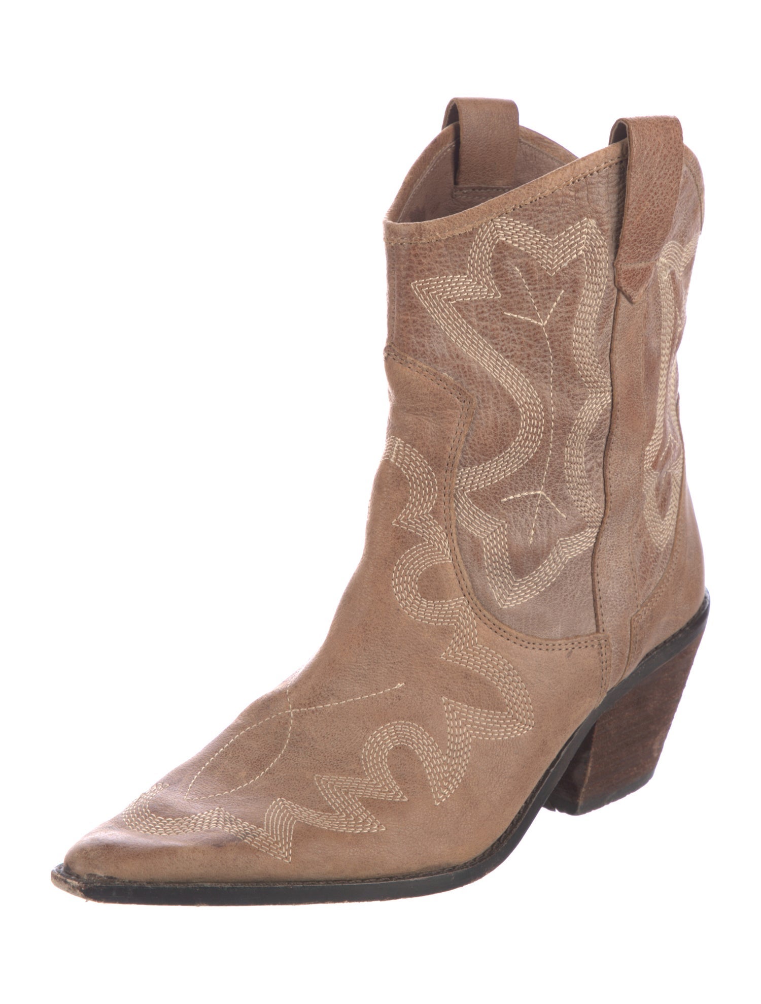 Donald Pliner Leather Western Boots